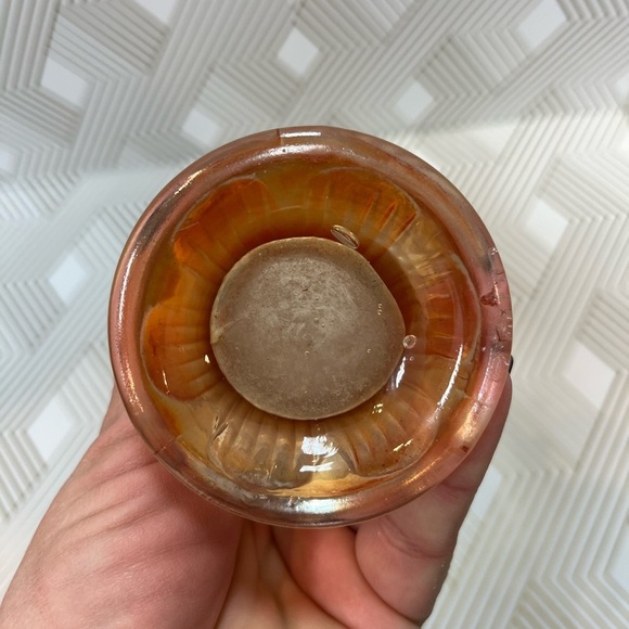 Vintage Fenton Marigold Carnival Glass Ribbed Swung Vase 9” - Picture 3 of 12